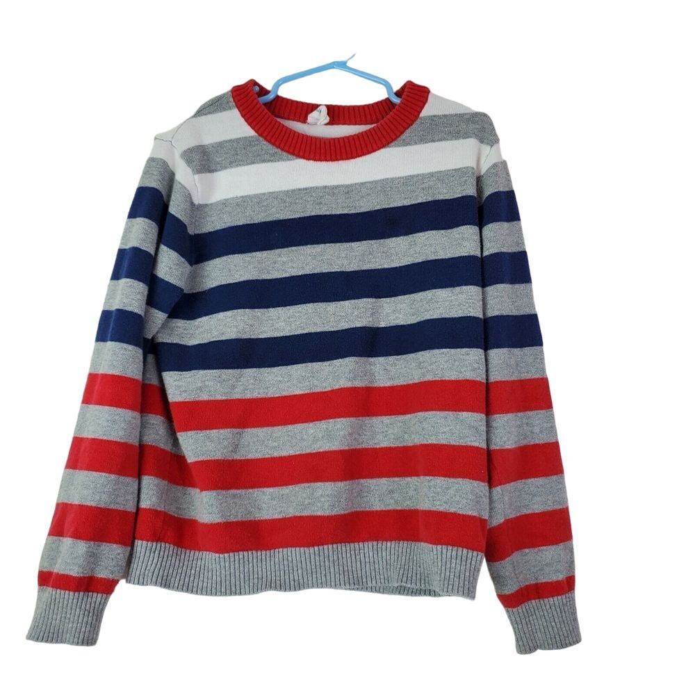 Benito & Benita Boys Striped Crew Neck Sweater Cotton Size 5/6‎ school Uniform